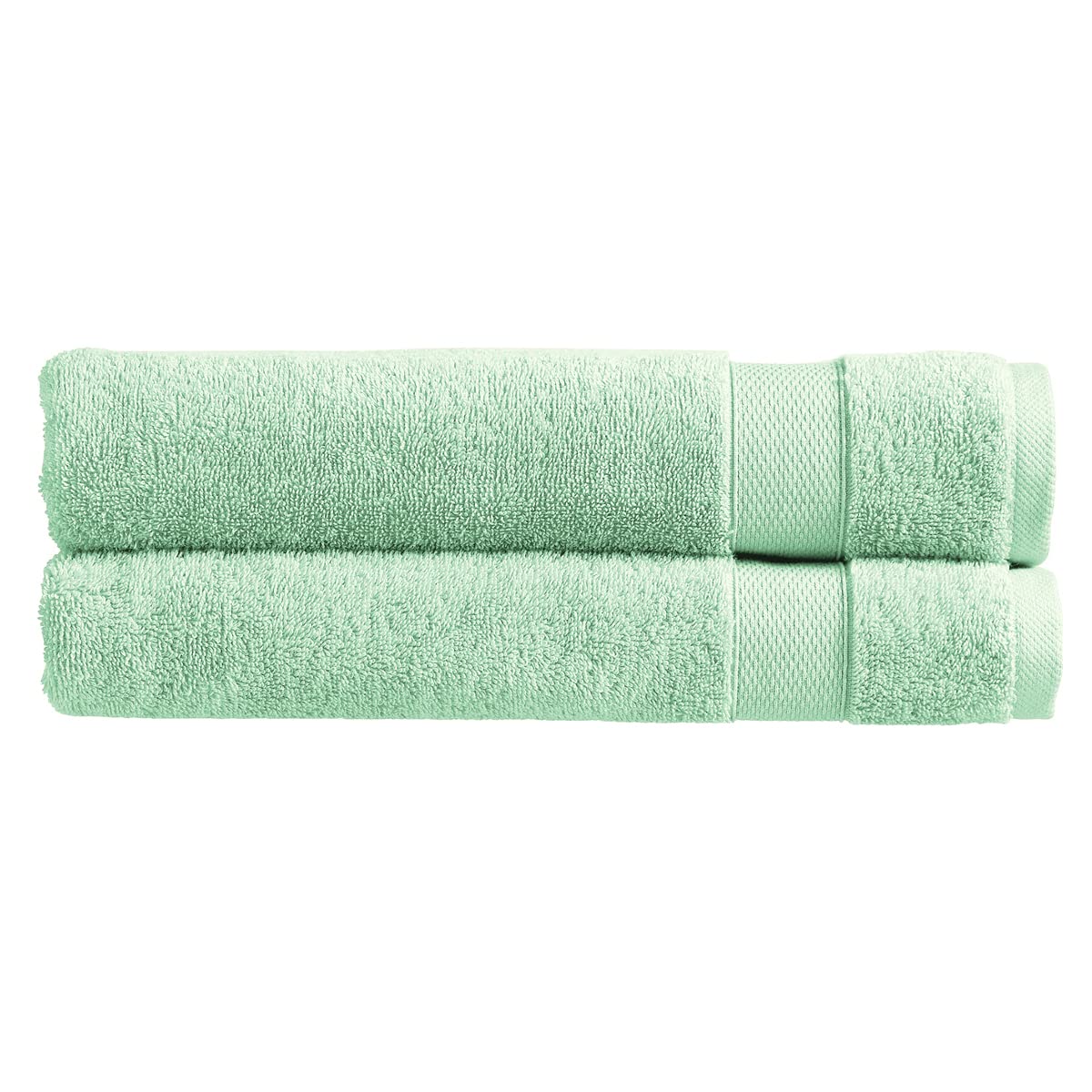 Christy Refresh Bath Sheet Sets | Set of 2 | Quick Dry | Gentle Pastel Tones | Soft Plush Large Bathroom Towels | Absorbent Shower Towels | 100% Cotton 550GSM | Cucumber