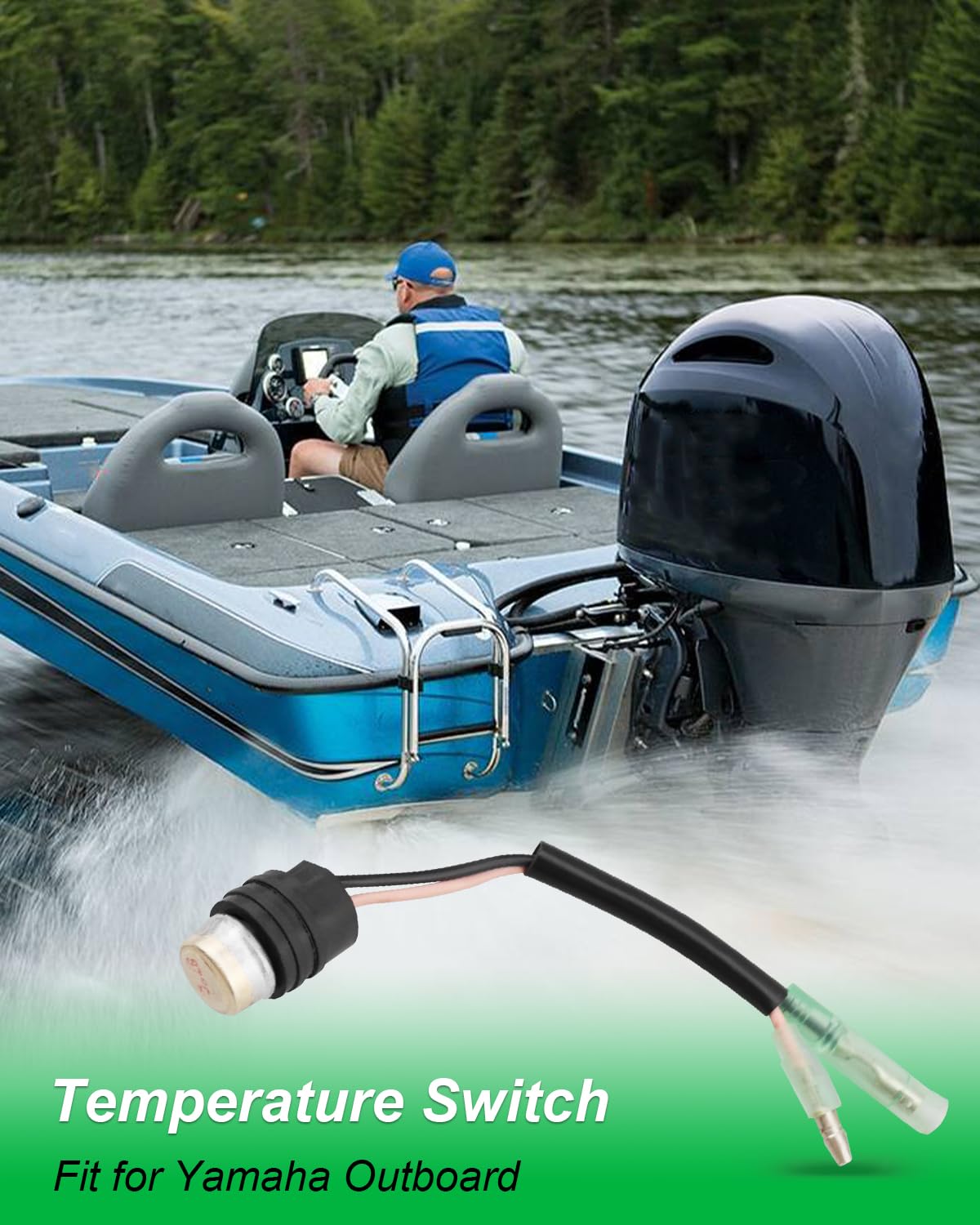 Temperature Switch 688-82560-10-00, Fit for Yamaha Outboard 115HP 130HP 150HP 175HP 200HP 225HP 60HP 70HP 85HP 90HP