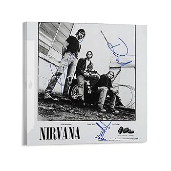 希少！ニルヴァーナ　Nirvana ヴィンテージ　直筆サイン Amazon.co.jp: ニルヴァーナ 直筆サイン入り ポスター ウォール