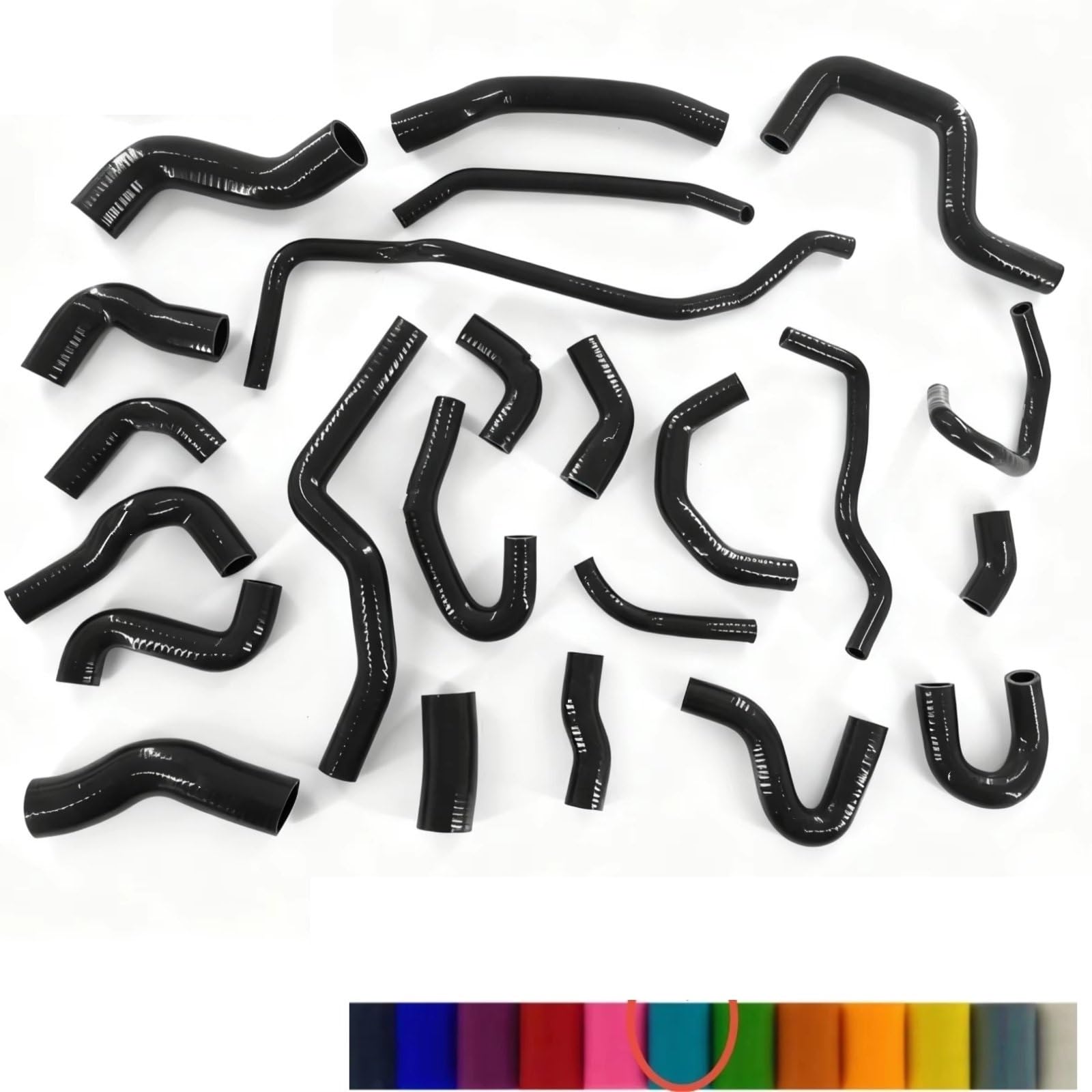 Kit tubo radiatore Compatibile Con Per RS3 Per TTRS Kit Tubo Flessibile Refrigerante Kit Tubo Flessibile Ricambi Auto Set Motore(Nero)
