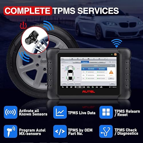 Miniatura 3 de Autel Escáner MaxiTPMS TS608 Pro con $240 8 sensores MX, herramienta de diagnóstico bidireccional 2023, funciones TPMS completas y diagnóstico