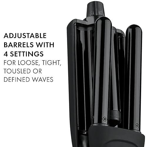 Miniatura 5 de HOT TOOLS Ondulador de pelo múltiple ajustable profesional de oro negro