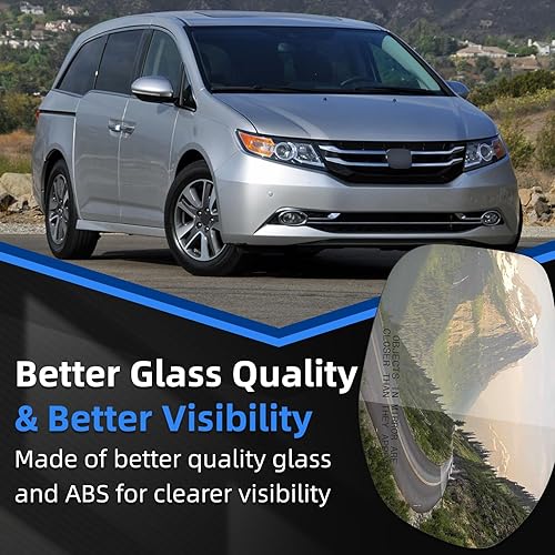 Miniatura 5 de Espejo lateral del pasajero de repuesto para Honda Odyssey 2014 2015 2016 2017 - Espejo convexo, espejo retrovisor derecho con calefacción