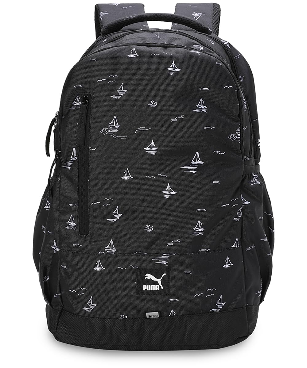 puma Unisex-Adult Streak v2 4 Compartment Backpack, Black-AOP (9155101)-picture-33
