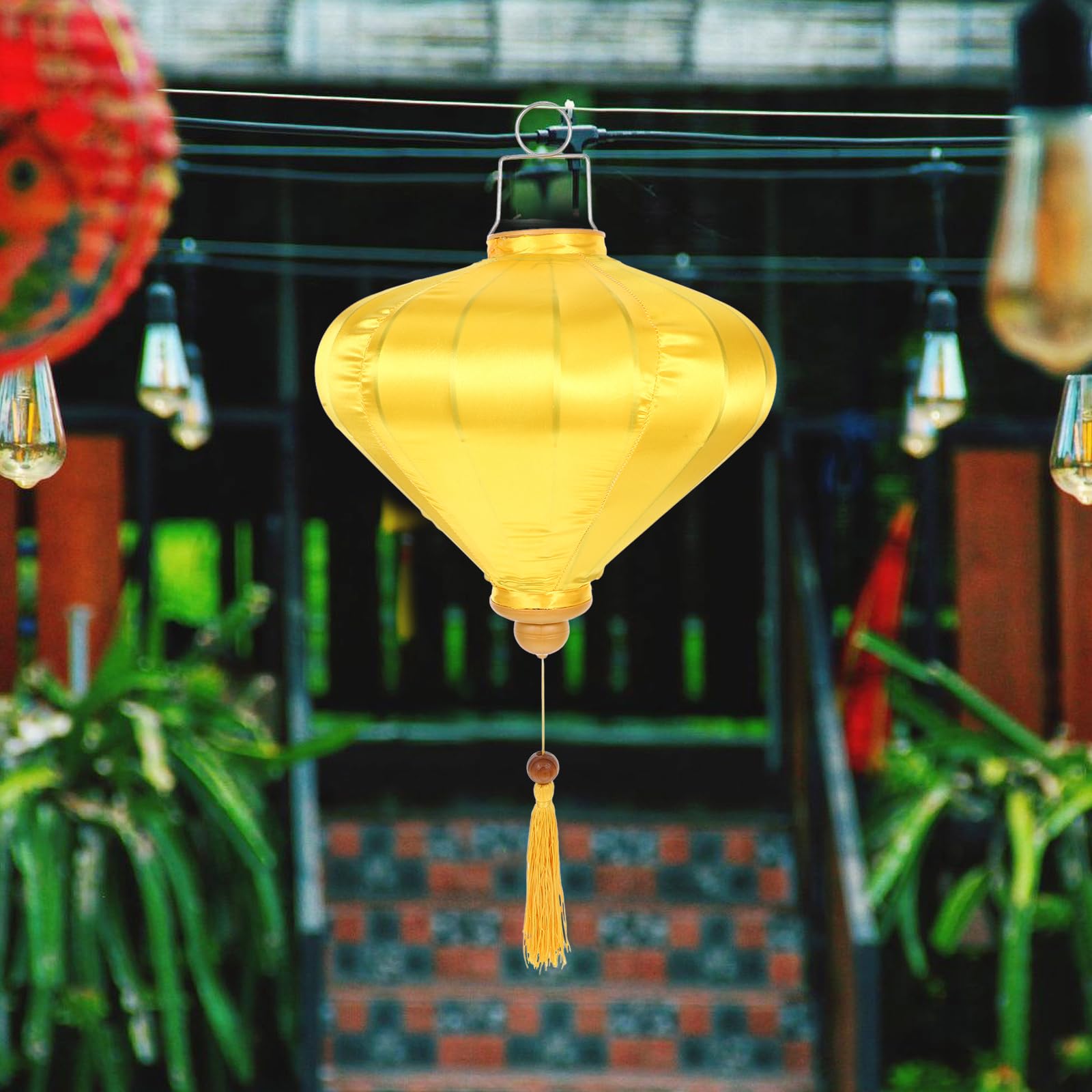 ORFOFE Vietnamesische Hängelaterne Dekorative Diamantlaterne Für Hochzeiten Feste Partys Installieren Aus Hochwertigem Material Einzigartiges Design