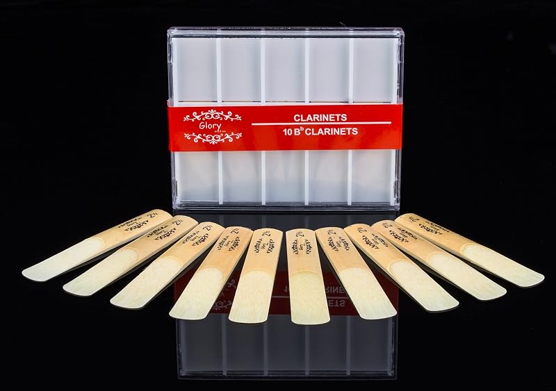 Glory Reeds Clarinete Reed tamaño# 3, Caja de 10