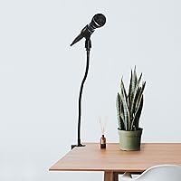 Vista 1 de Skywin Soporte de micrófono de cuello de ganso - Soporte de micrófono de escritorio y soporte de micrófono de escritorio con soporte de micrófono