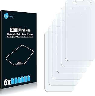 Savvies Protector de Pantalla para Xiaomi Mi2 [6 Unidades] - Transparente