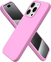 Vista 76 de ORNARTO Funda compatible con iPhone 15 Pro de 6.1 pulgadas, silicona líquida de 3 capas cubierta completa de goma de gel suave, funda protectora
