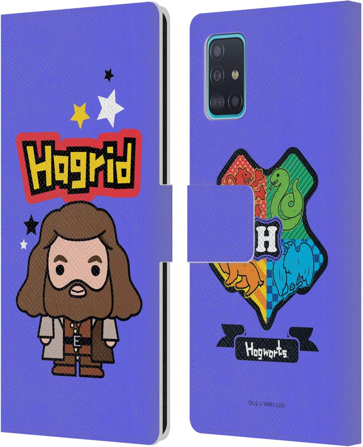 Head Case Designs Officially Licensed Harry Potter Hagrid Deathly Hallows XXVIII Leather Wallet Case Compatible with Samsung Galaxy A51 (2019)
