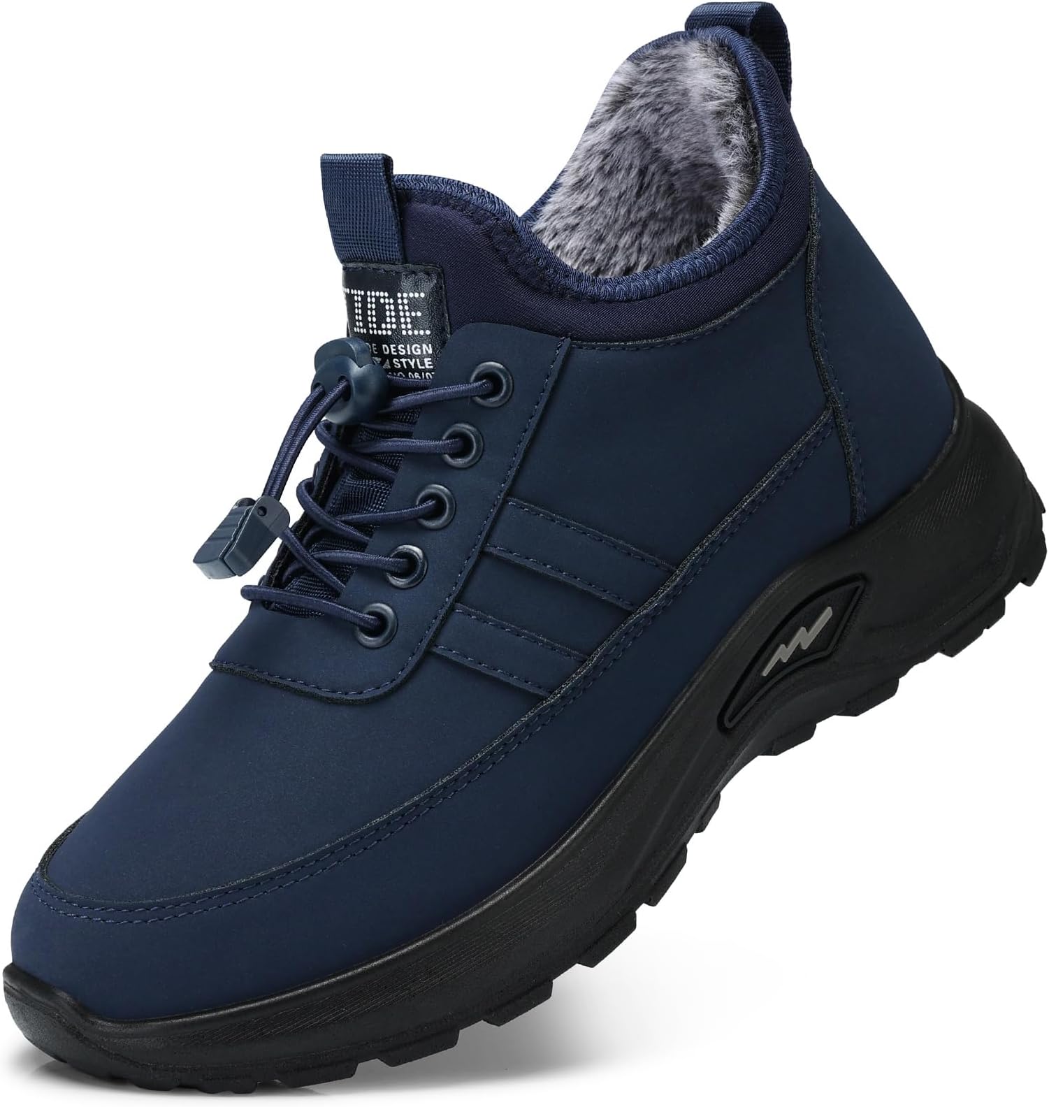 SHIBEVER Winter Snow Boots for Women: Warm Fur Lined Ankle Booties Comfortable Slip on Waterproof Outdoor Short Shoes