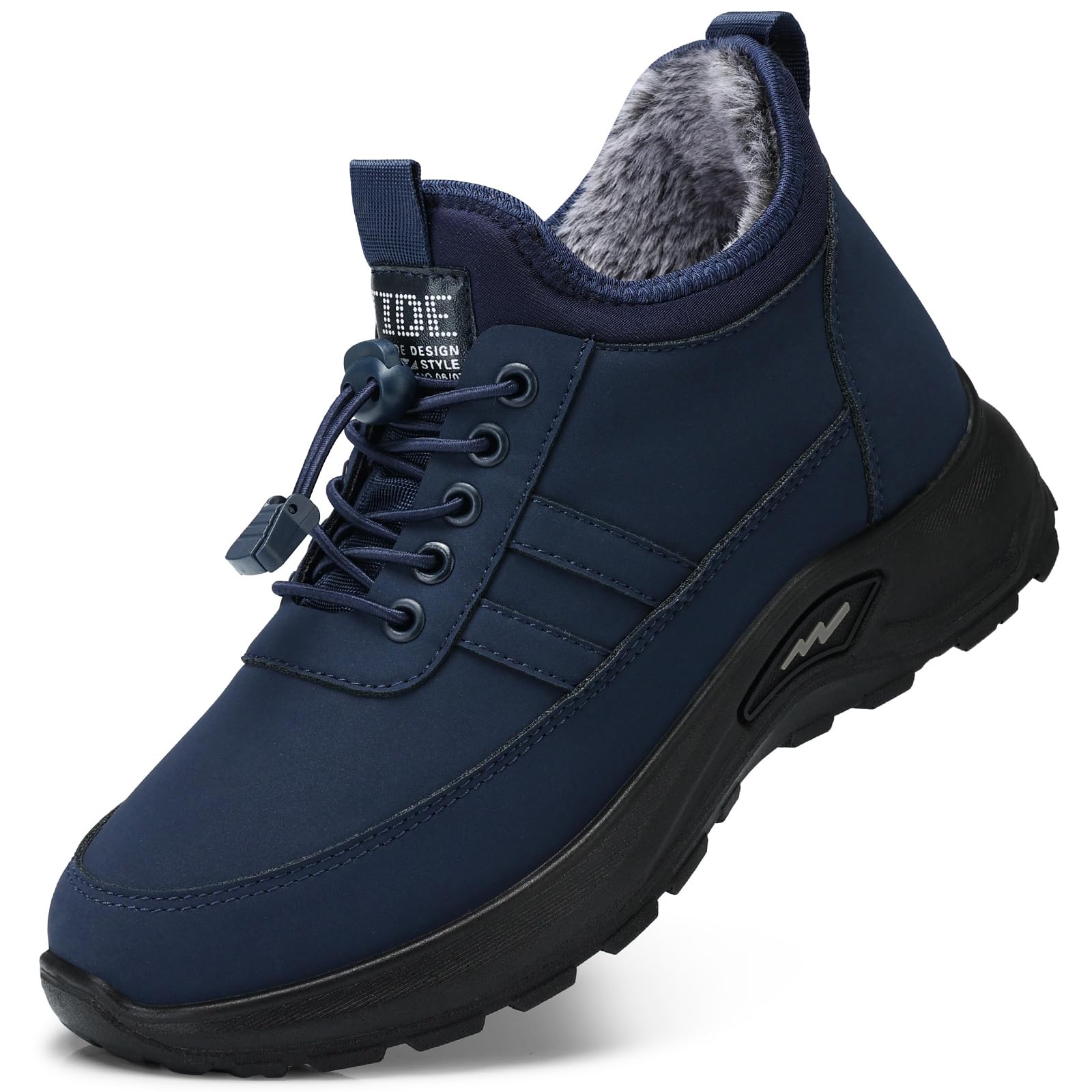 SHIBEVER Winter Snow Boots for Women: Warm Fur Lined Ankle Booties Comfortable Slip on Waterproof Outdoor Short Shoes