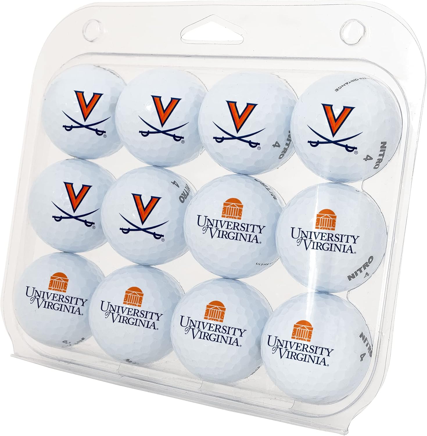 Desert Cactus University of Virginia Golf Balls 12 Pack – UVA Cavaliers Full Color Dozen – Officially Licensed Sport Team Accessory