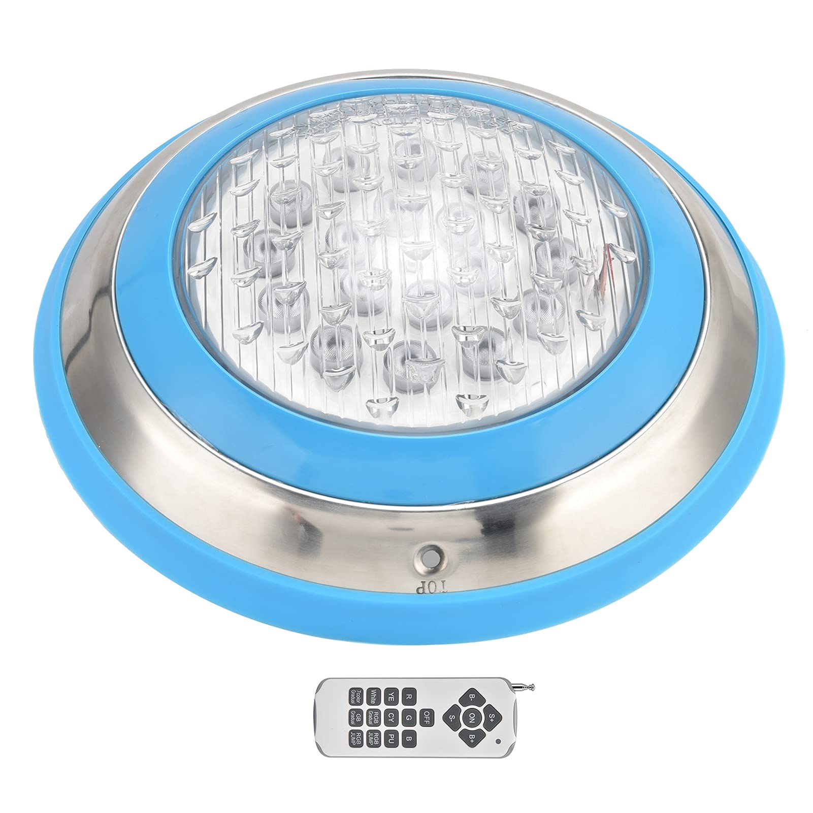 FTVOGUE Tauchlicht, LED -Poollicht mit Fernbedienung, RGB -Unterwasserlicht, IP68 Wasserdicht für Poolbeleuchtung, Landschaft, Teich, Hotel Schwimmbad (24W)