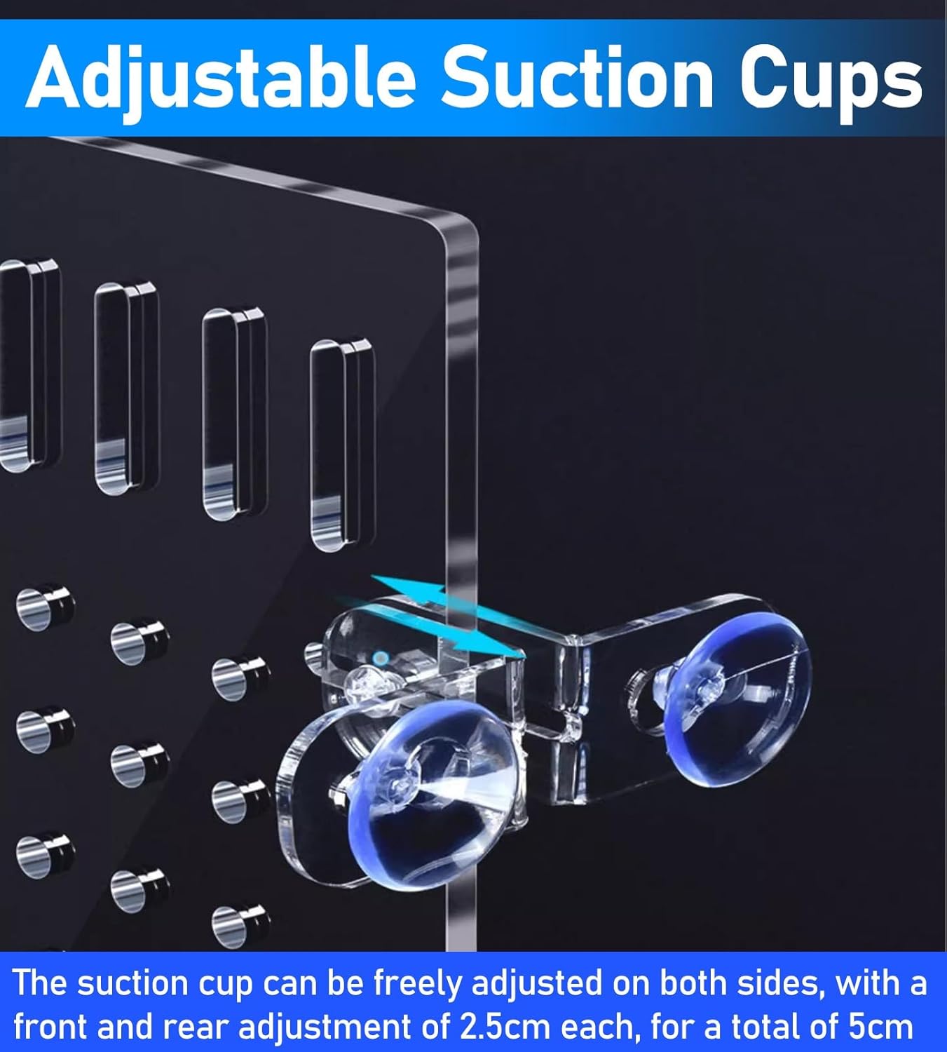 Acrylic Fish Tank Divider - Clear Aquarium Separator for Large Tanks, Betta Fish Isolation Grid Board (38x60cm/14.9x23.6in) - Essential Aquarium Accessory