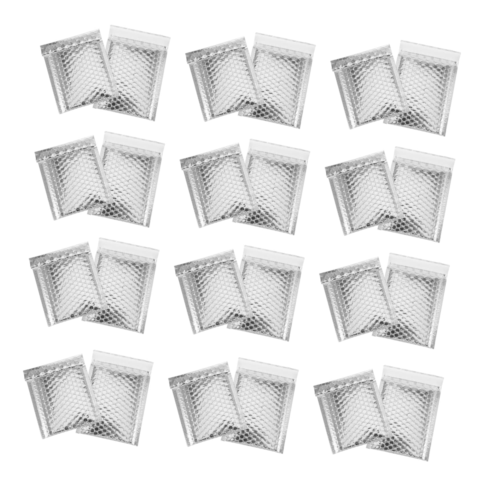 Sobres Acolchados A4 de Burbujas Plateadas, Autosellados, 100 Unidades, para Envíos Postales y Embalaje de Oficina