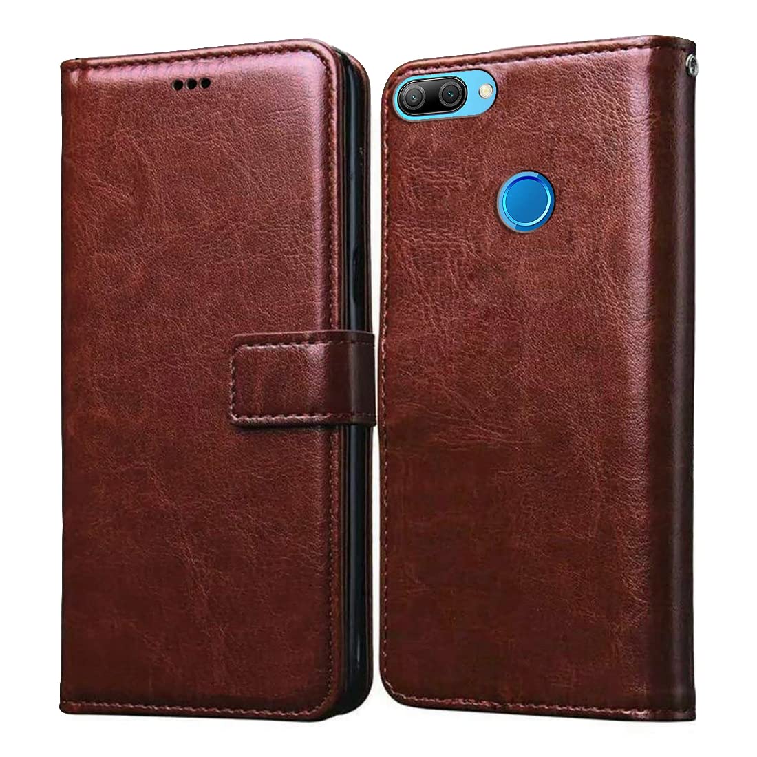 Casotec Flip Cover for Huawei Honor 9N | Premium Leather Finish | Inbuilt Pockets & Stand | Flip Case for Huawei Honor 9N (Brown) (B09QQH64V1) Amazon Price History, Amazon Price Tracker