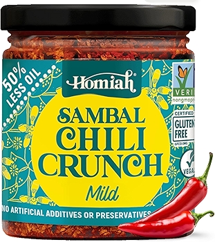 Homiah香脆辣椒酱 - 低油低钠无麸质素食