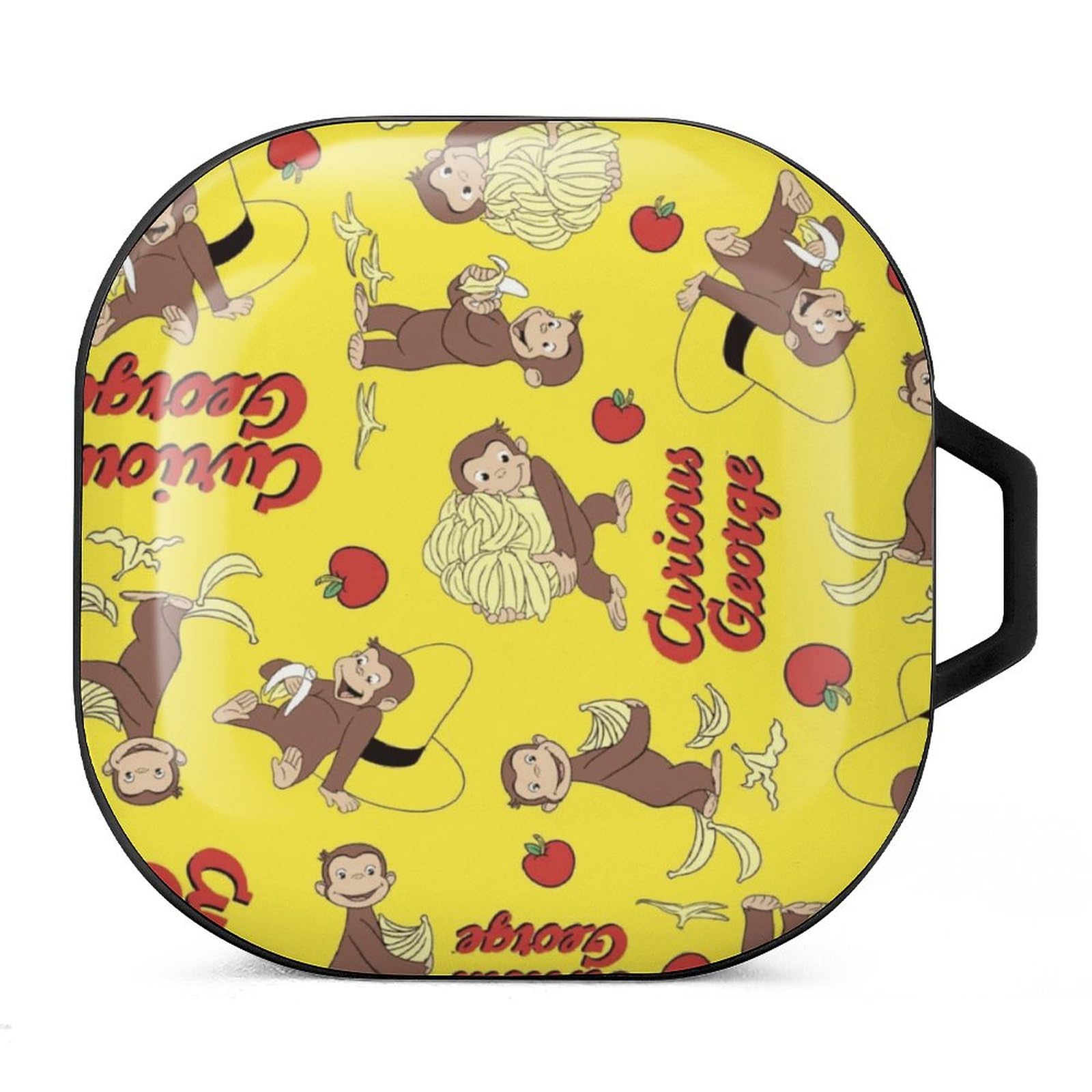 Curious George Galaxy Buds 2 Pro Case, Galaxy Buds 2 Case, Galaxy Buds Pro Case, Galaxy Buds Live Compatible Case, Wireless Charging Compatible, Mini Box, Full Protection, Drop Prevention, Shockproof,