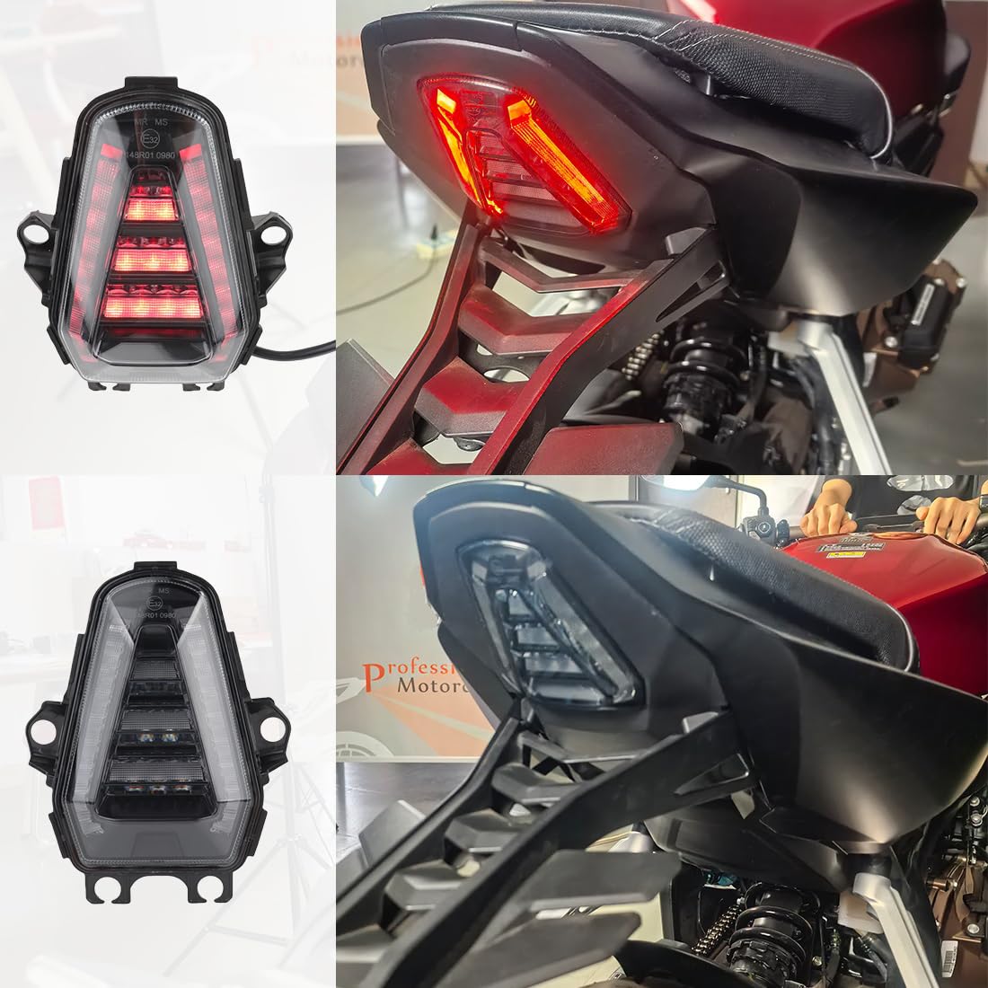 Amazon.com: Smoked LED Tail Light w/ Turn Signals for CB650R