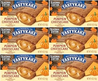 Tastykake Baked Pumpkin CheesecakePies - 6 Pack