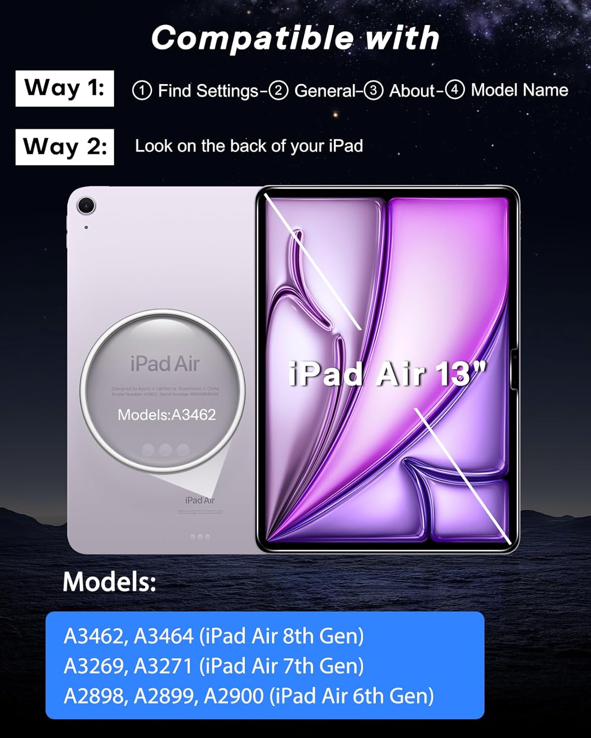 SPARIN 2 Pack Screen Protector for iPad Air 13-inch 8th/7th/6th Generation M4 M3 M2 (2026/2025/2024 Model), Tempered Glass with Easy Application Tray, Case Compatible, Anti-Scratches, High Definition