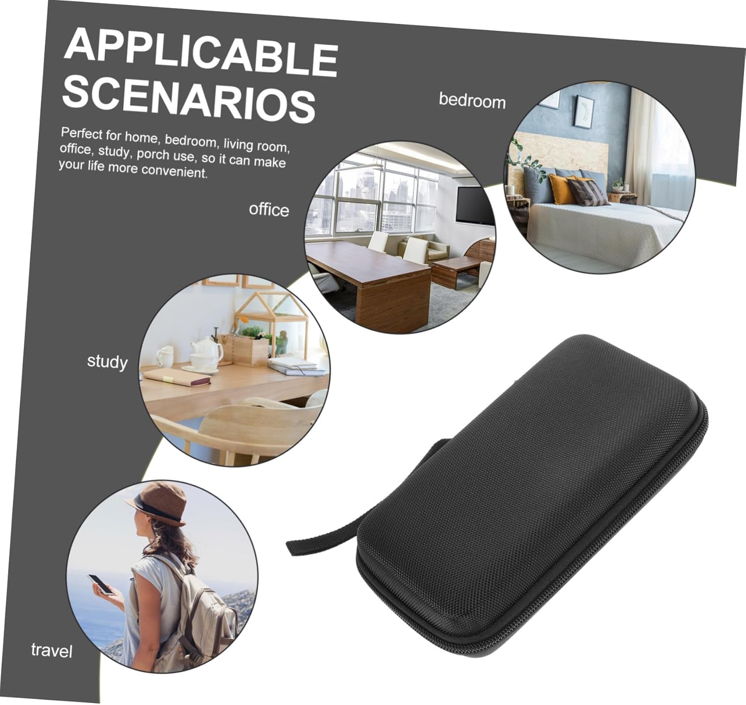 balacoo 4pcs Carrier Bag Wireless Microphone Case Storage Case for Mic Organized Protective Pouch