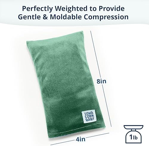 Miniatura 6 de Iowa Corn Baby Mini almohadilla térmica para microondas y paquete frío reutilizable, almohadilla térmica con peso para manos frías, dolor de cuello,