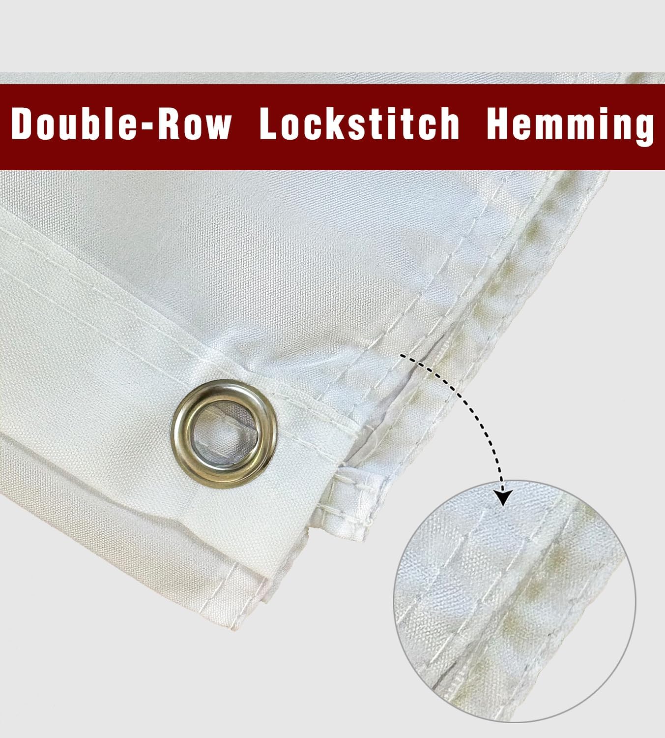 Just Married Flag Banner Outdoor Indoor Decoration Flag 3x5 FT Double Stitched Polyester with Brass Grommets (White) - Image 4