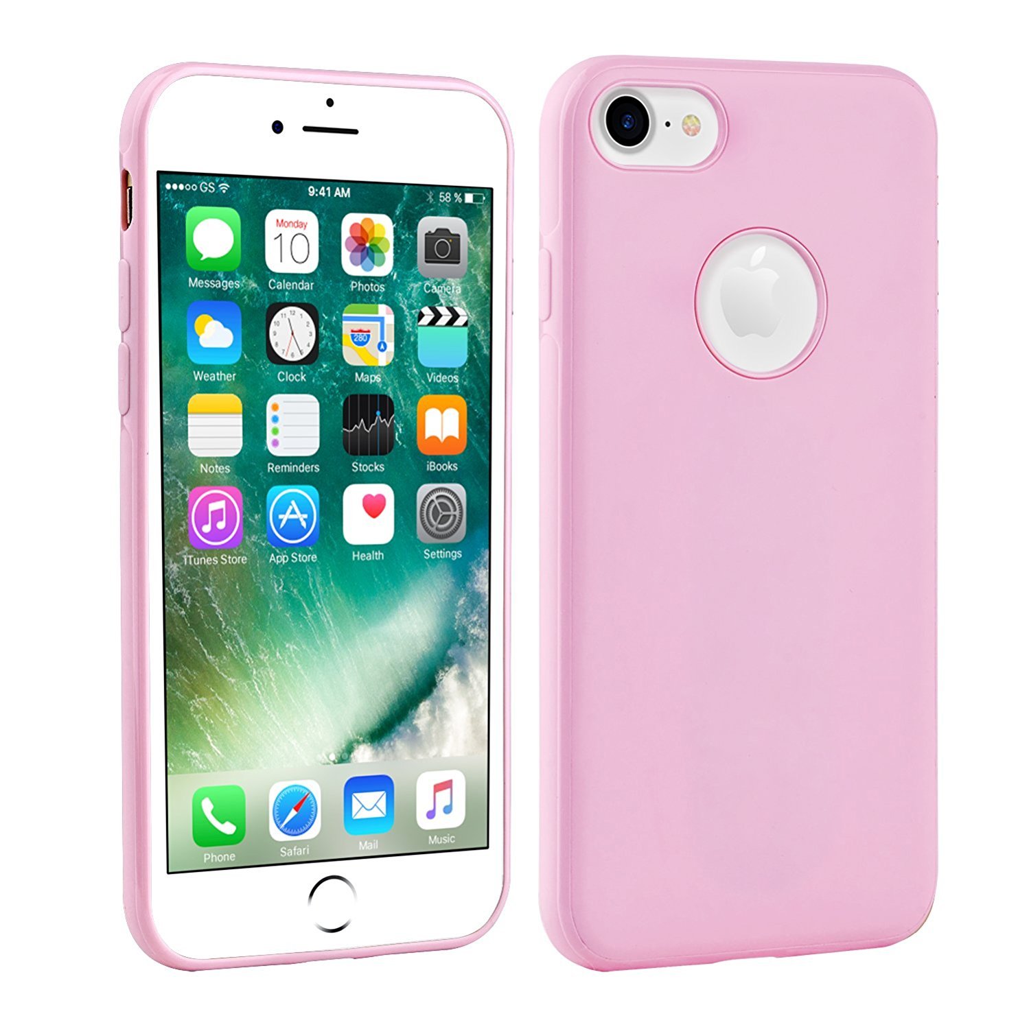 4. 7 Inch Pink : iPhone 7 Case, YUYI Soft TPU Phone Case, Ultra Slim