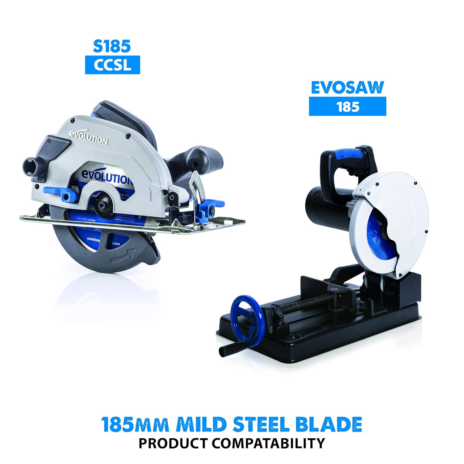 Evolution Power Tools M185TCT-40CS, Mild Steel, 185mm