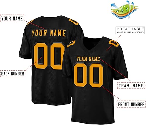 Miniatura 2 de Camiseta de fútbol personalizada, número de letras cosidas, uniforme de fútbol de práctica para adultos, jóvenes, S-7XL