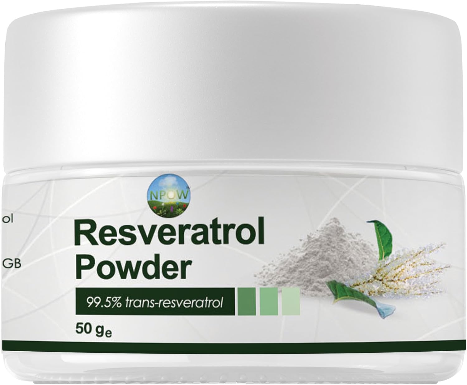 Pure Resveratrol Powder – Premium Trans Resveratrol Supplements, Antioxidant Wellness, Heart Supplement, Natural Antioxidant Supplements for Smoothie or Drink Powders – 50g