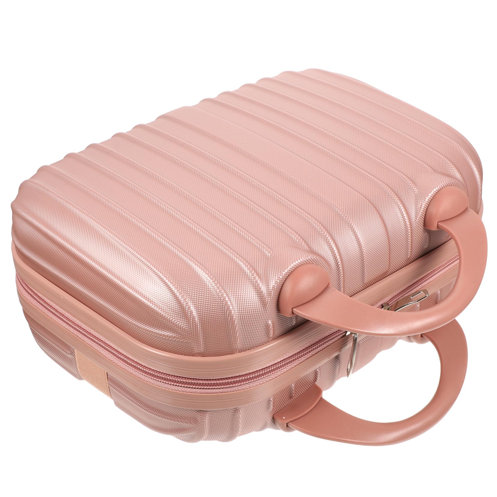 Beauty Case Multifunzione da Viaggio Rigido, Rosa, Capiente, Portatile