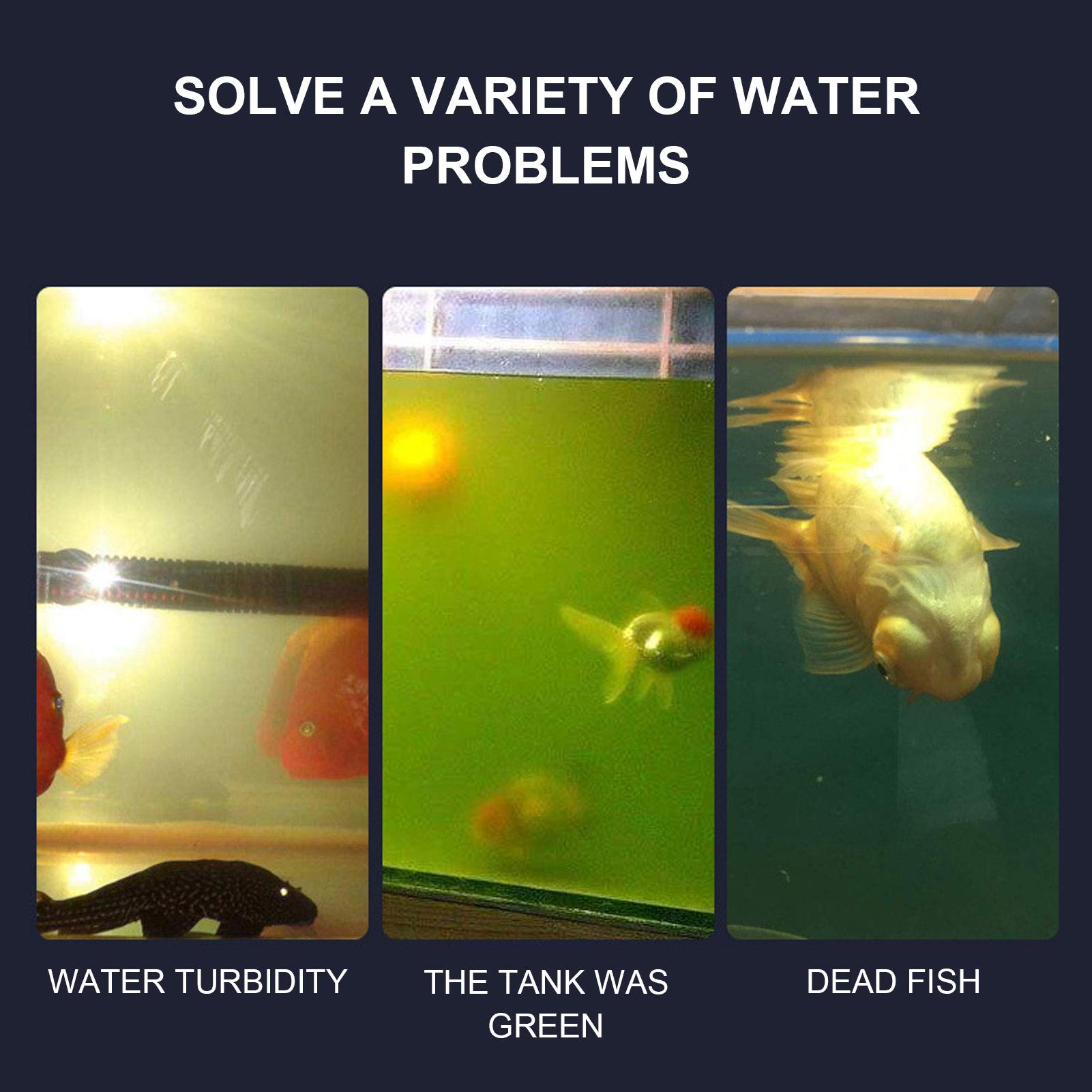 Generador de Ozono para Acuario, Purificador de Agua de Pecera y Máquina de Limpieza de Algas con Función Desodorizante (Enchufe Europeo 220V)