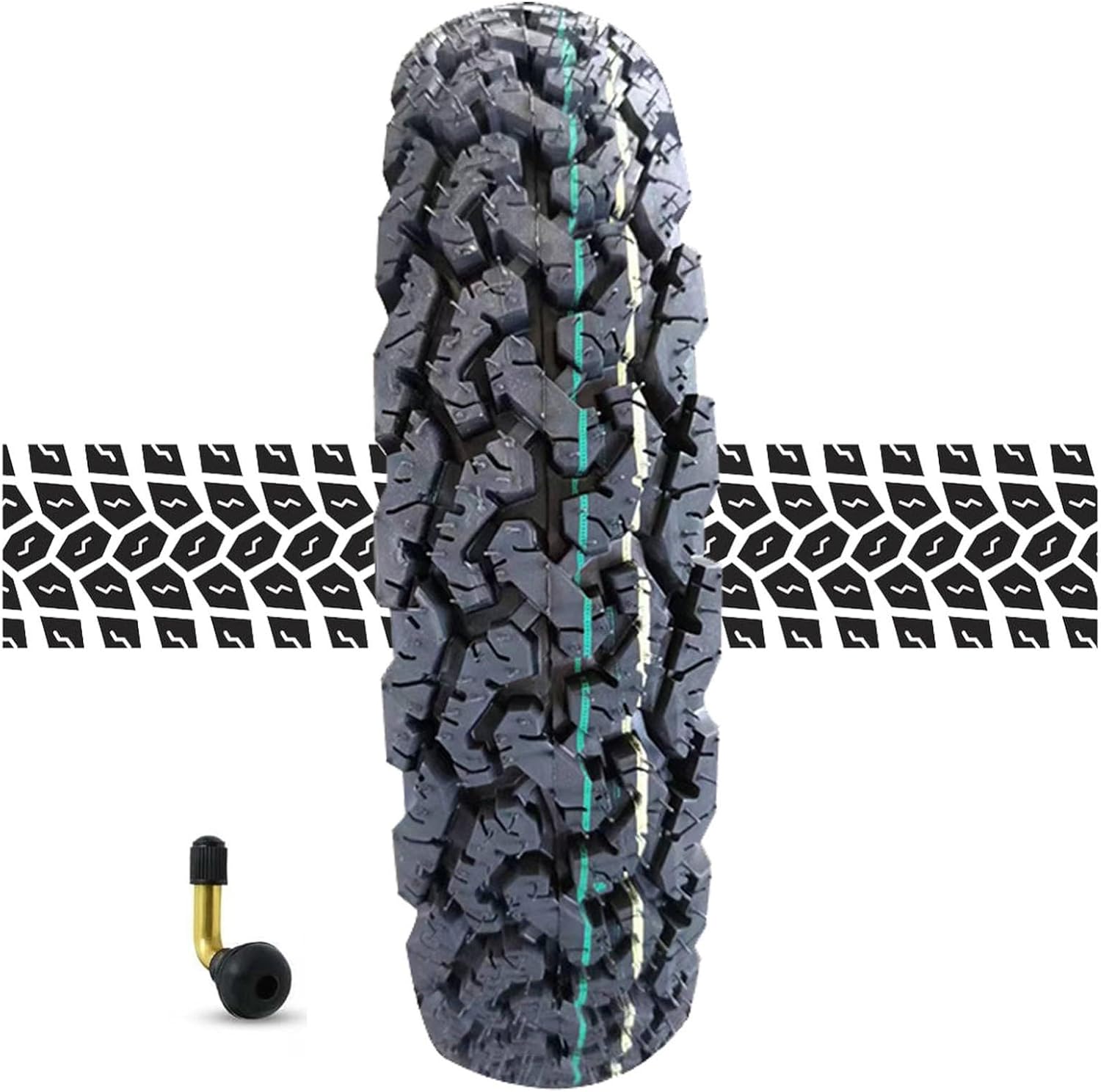 10 Inch Electric Scooter Tire, 8pr 3.00-10 Off-Road Tubeless Tire, 10in Non-Slip Wear-Resistant Thick Rubber for Electric Scooter E-Bike Tires for Motorcycle