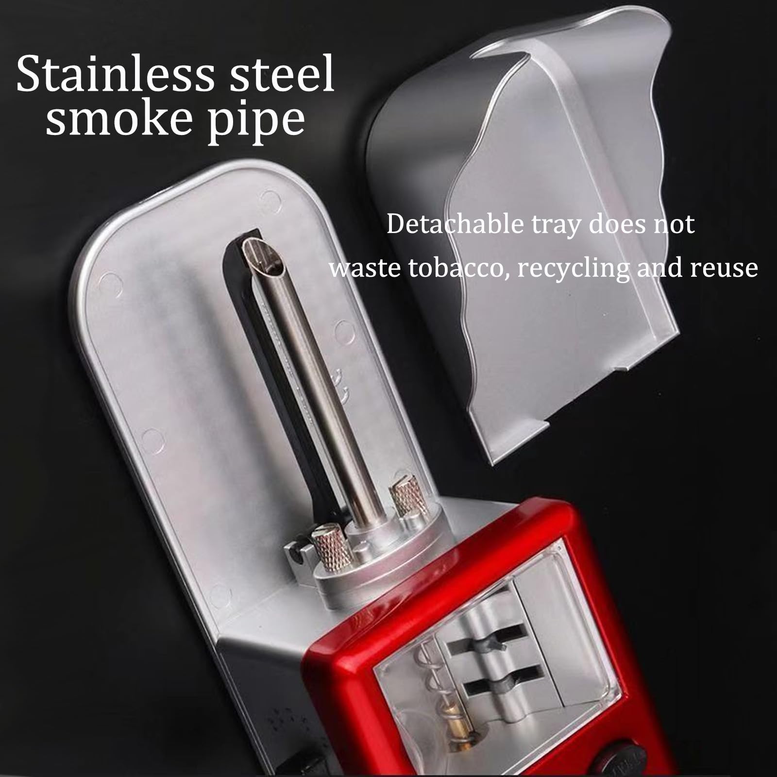 Automatico Della Sigaretta Del Rullo Del Tabacco Delle Macchine Di Riempimento Della,Arrotolatore Automatico di Sigarette,Regolazione Dell'Elasticità a 5 Velocità,Avvio di U(Size:8mm/6.5mm smoke pipe)