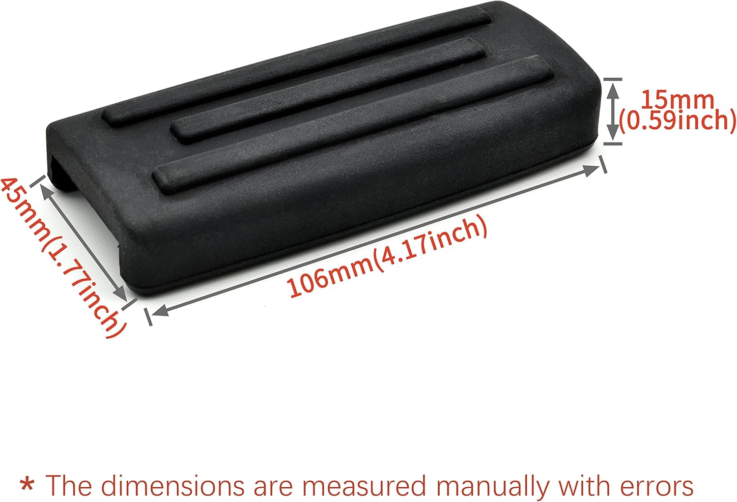 Larger Brake Pedal for Ryker, Extended Brake Foot Rest Peg Pedal Footboards for Can Am Ryker 600 900 Sport & Ryker Rally Edition All Models Accessories (1PCS)