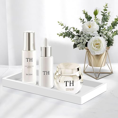 Miniatura 7 de EGWON - Bandeja de tocador de baño, bandeja dispensadora de jabón de silicona original, bandeja de inodoro inastillable para tocador, bandeja de