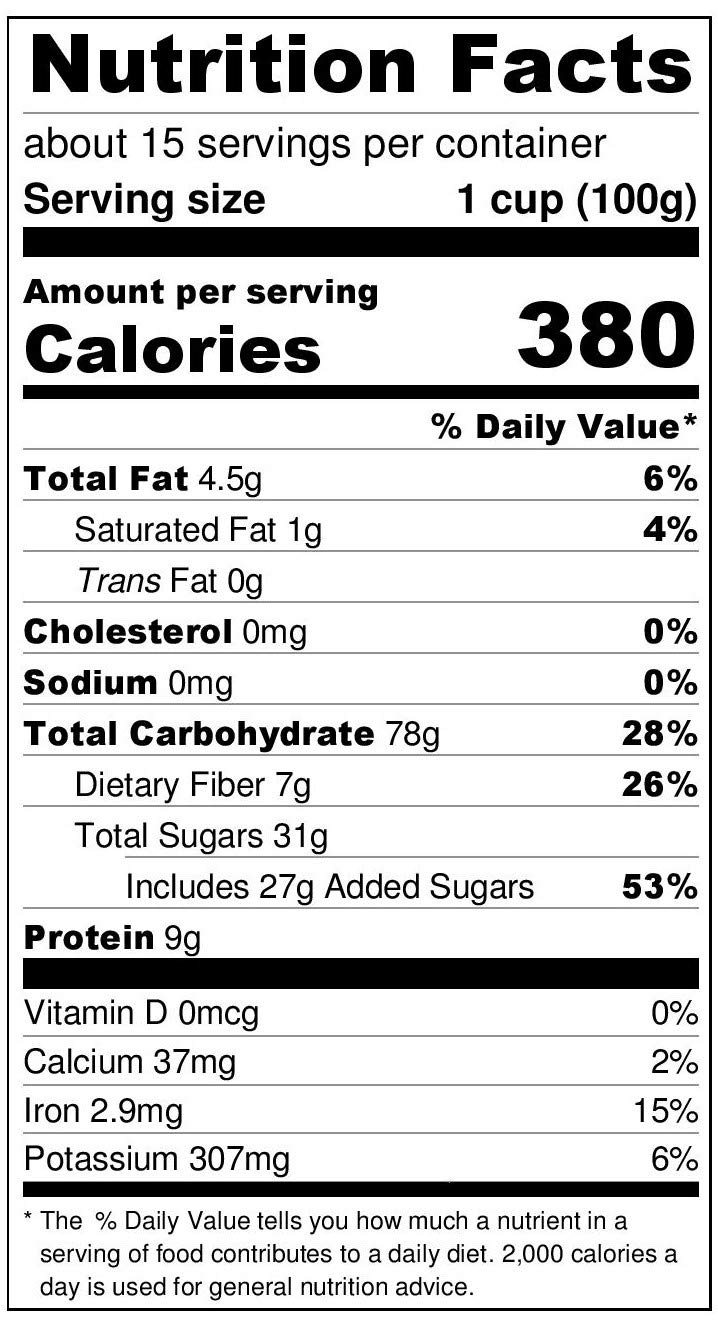 NorthWest Fork Tropical Trio Oatmeal (Gluten-Free, Non-GMO, Vegan) 15 Serving Bag - 10+ Year Shelf Life