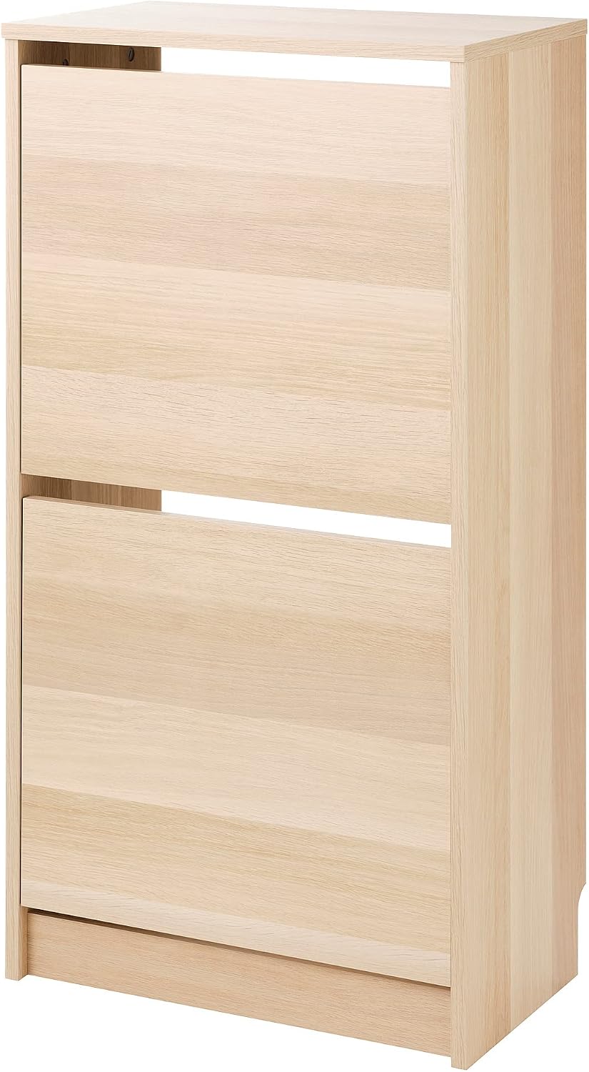 ProTuning BISSA Shoe cabinet with 2 compartments, oak effect, 49x28x93 cm
