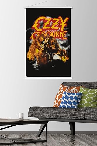 Miniatura 2 de Trends International Ozzy Osbourne - Póster de pared vintage de hombre lobo, 22.37 x 34.00 pulgadas, impresión premium y paquete de colgador blanco