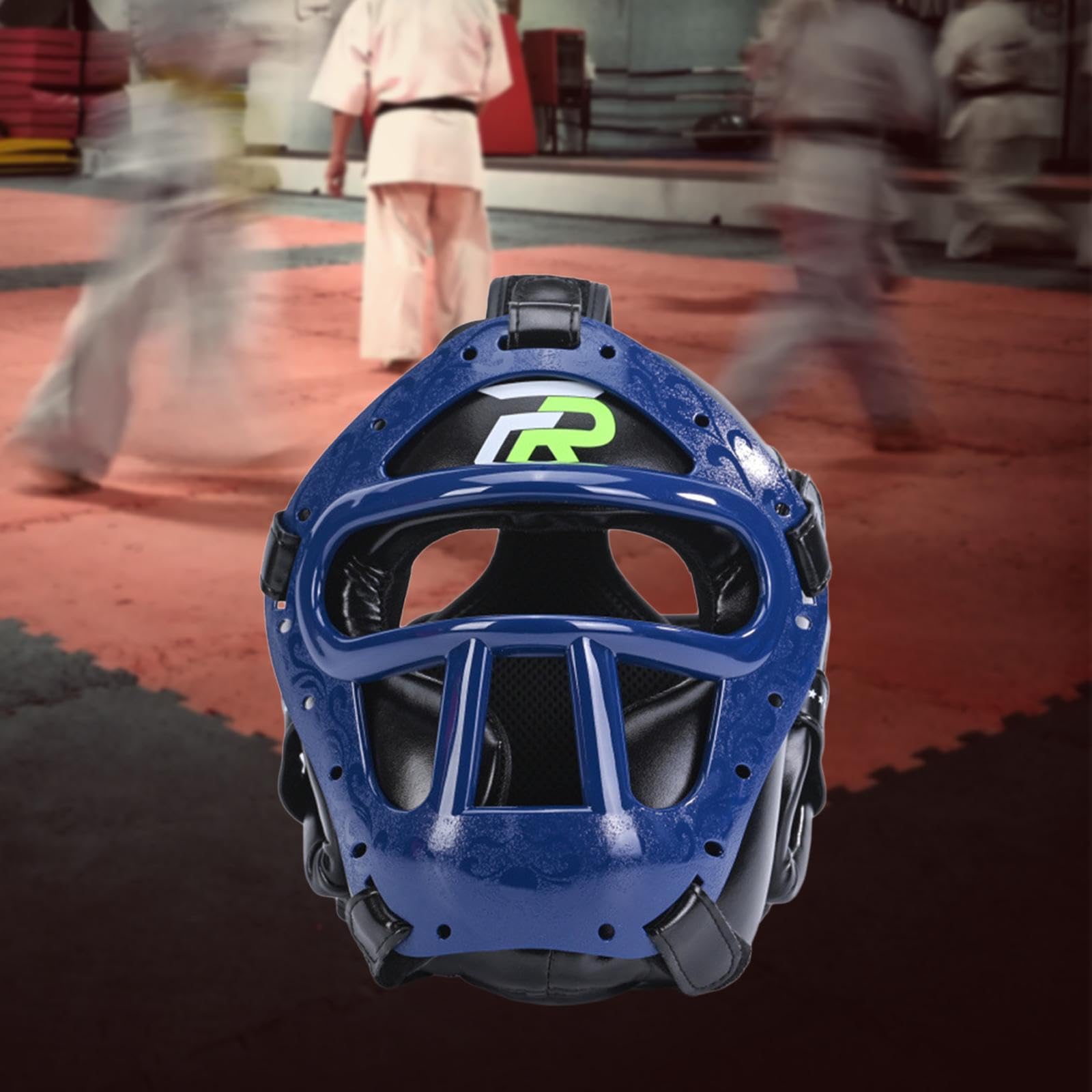 Casco da Imbottito con Protezione Completa per Fronte E Orecchie per Karate