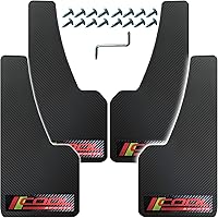 Vista 109 de Universal Mud Flaps Fits Most SUVs/MPVs, Not Full-Size SUVs- Standard Size 4-Piece Soft Glue Fenders Splash Guards Set, Heavy Duty Flexible