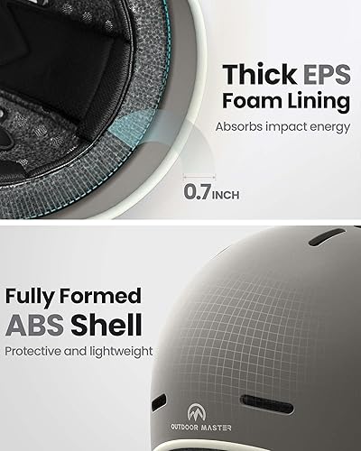 Miniatura 2 de OutdoorMaster Casco de bicicleta para adultos, casco de ciclismo ajustable para hombres y mujeres - certificado de seguridad para bicicleta,