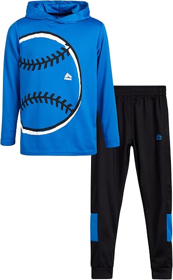 RBX Boys Jogger Set 2 Piece Athletic Pullover Hoodie & Tricot Jogger Pants