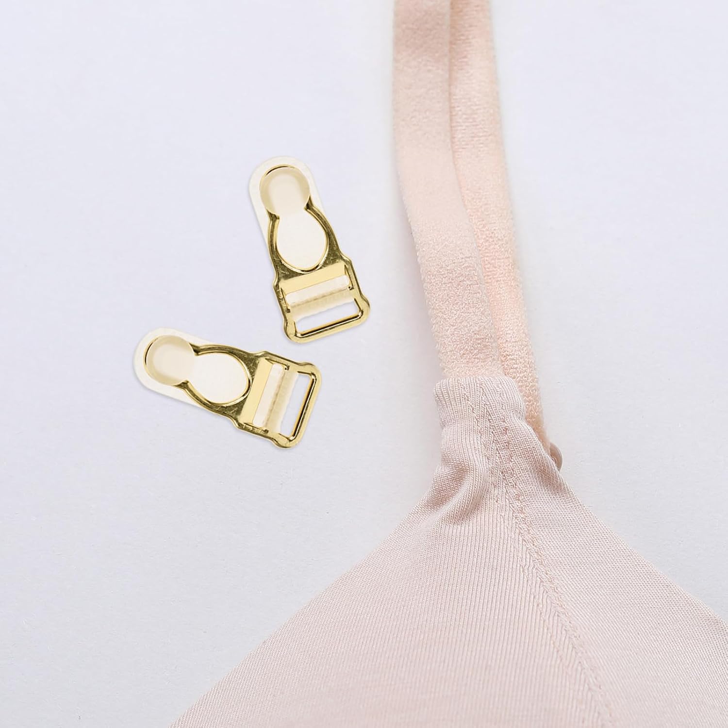 Beavorty 10pcs Adjustable Golden Zinc Alloy Garter Strap Buckles Clip for Socks, Fashionable and Reusable Sock Buckles Suitable for Garters and Clothing Accessories image 5