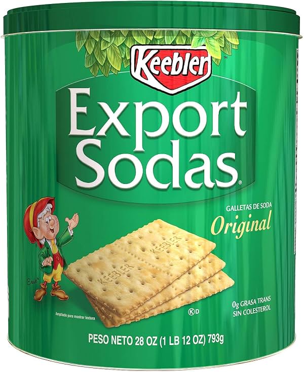 Keebler Export Sodas Galletas Saladas, 28 oz 12 Paquetes 336 oz (Paquete de 1)