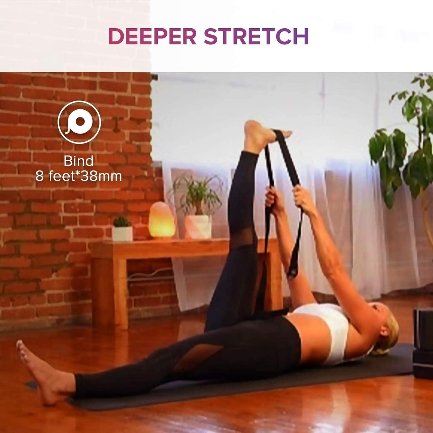 LEVOIT Unisex Adult Yoga Block 2 Pack with Strap & DVD, High Density EVA Foam Yoga Bricks to Support & Deepen Poses, Improve Strength and Aid Balance