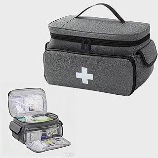Botiquín de Primeros Auxilios, Portátil Bolsa Médica Vacio Gran Capacidad Bolsa Botiquin Médico Vacío con Correa, Imperm...